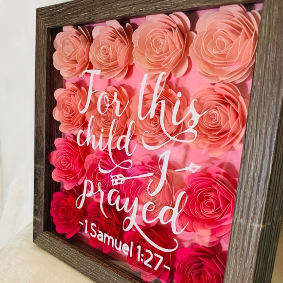 Flower shadow box - Picture 2 of 2